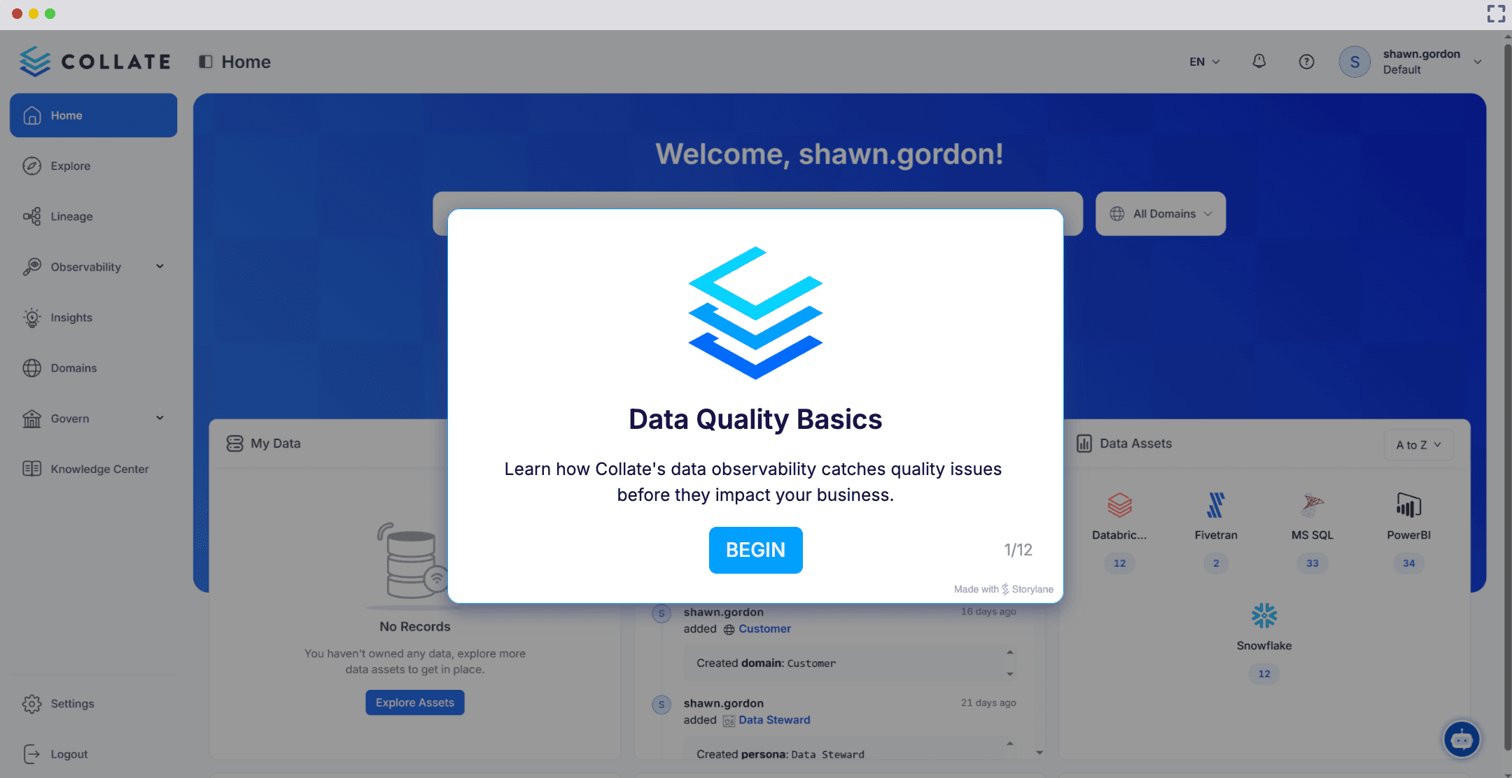 Interactive Product Demo - Data Quality Basics