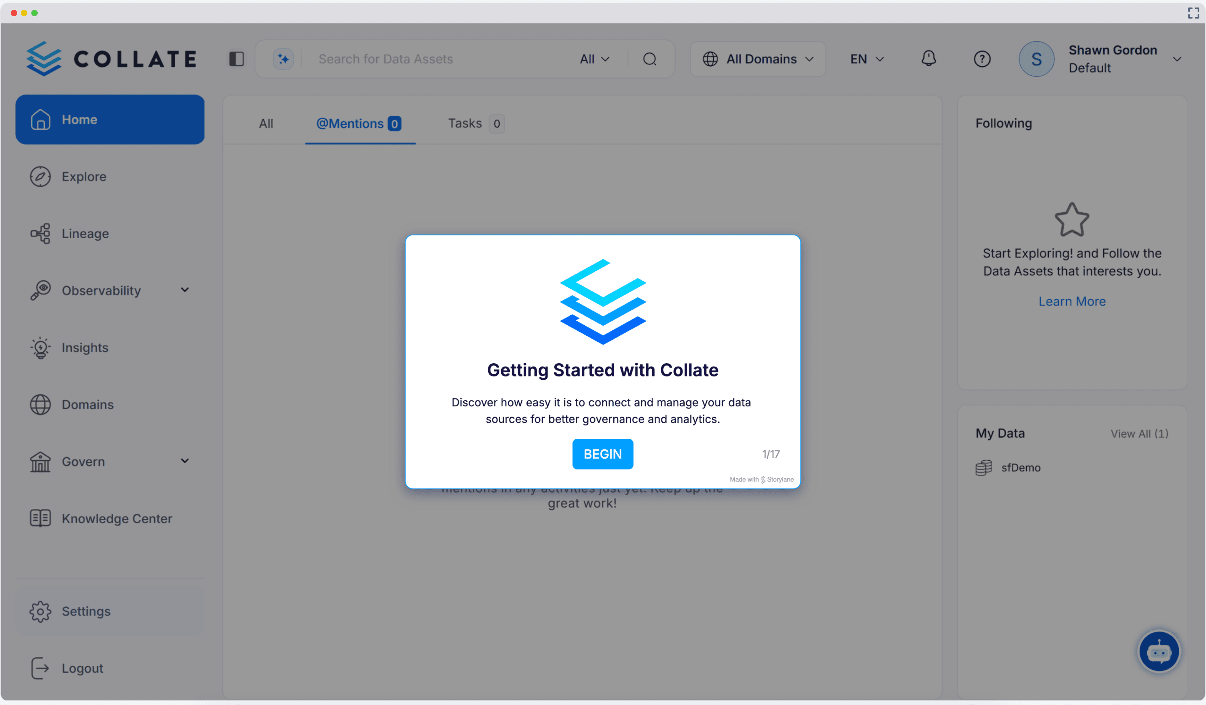 Interactive Product Demo - Getting Started with Collate®