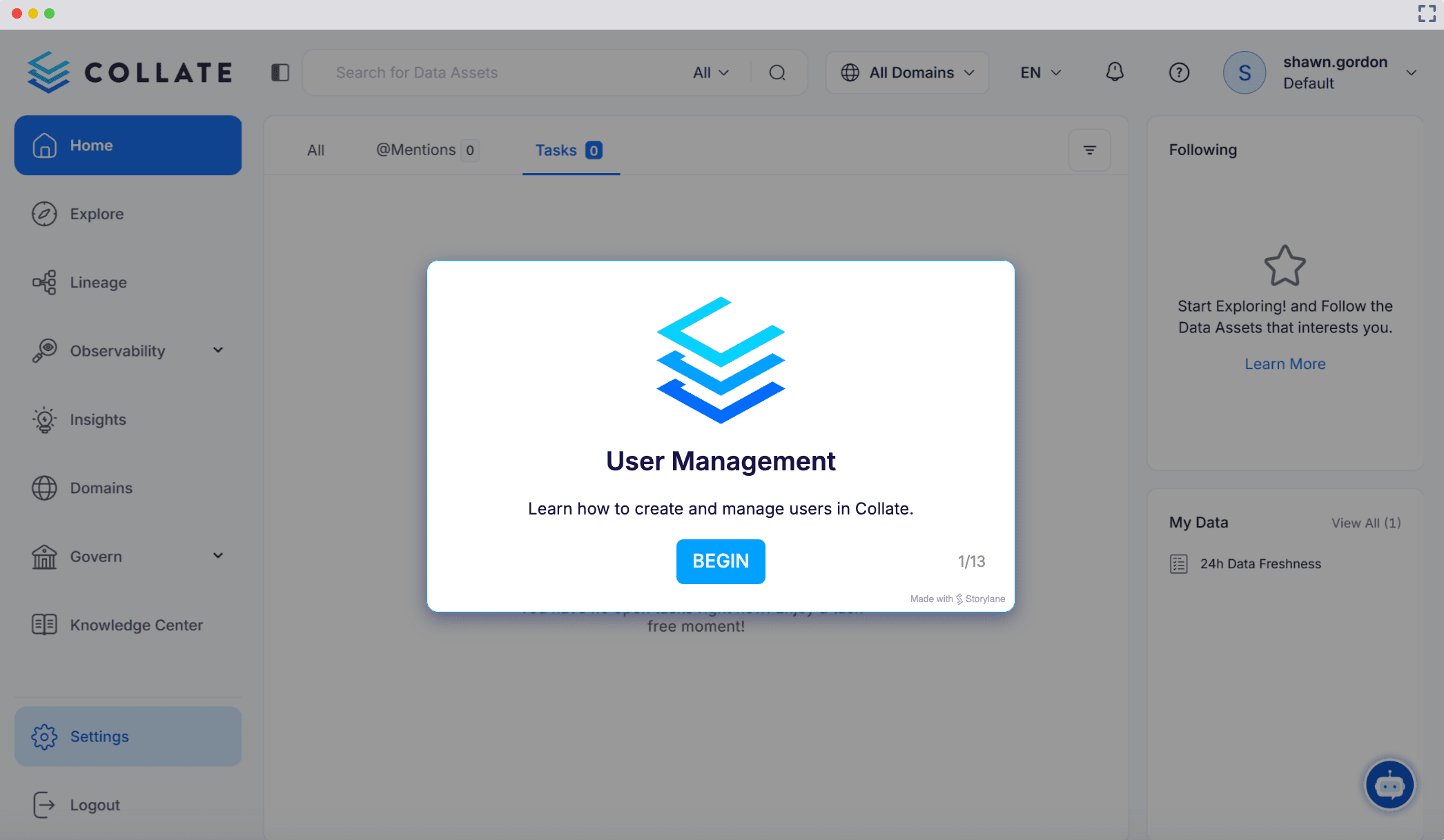 Interactive Product Demo - User Management